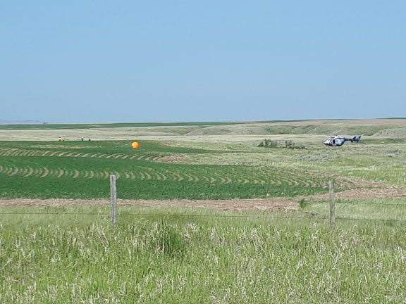 Emergency officials were called to the scene of a small plane crash southeast of Medicine Hat, Alta., on June 2.