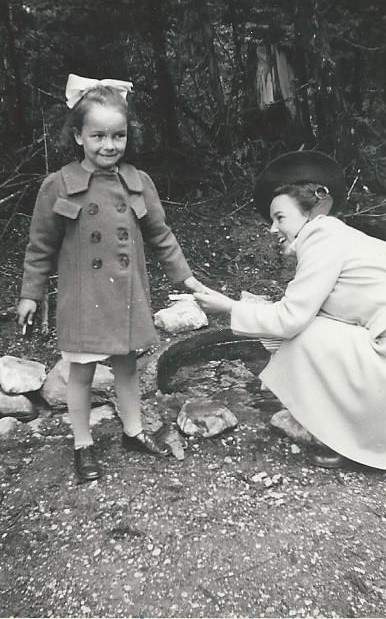 Jeannine Mercier and her older sister Yvonne in 1940. This picture was taken around the time Jeannine last saw her brother.