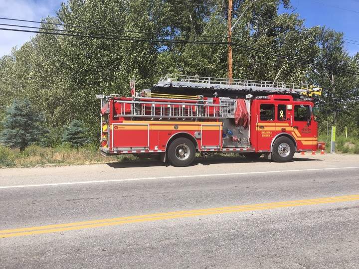 Emergency crews attended a fire in Mission Creek Greenway on Thursday afternoon. The fire was quickly contained.