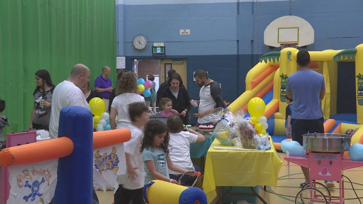 fourth annual Michaels Family Lemonade stand held inside due to rain. 
