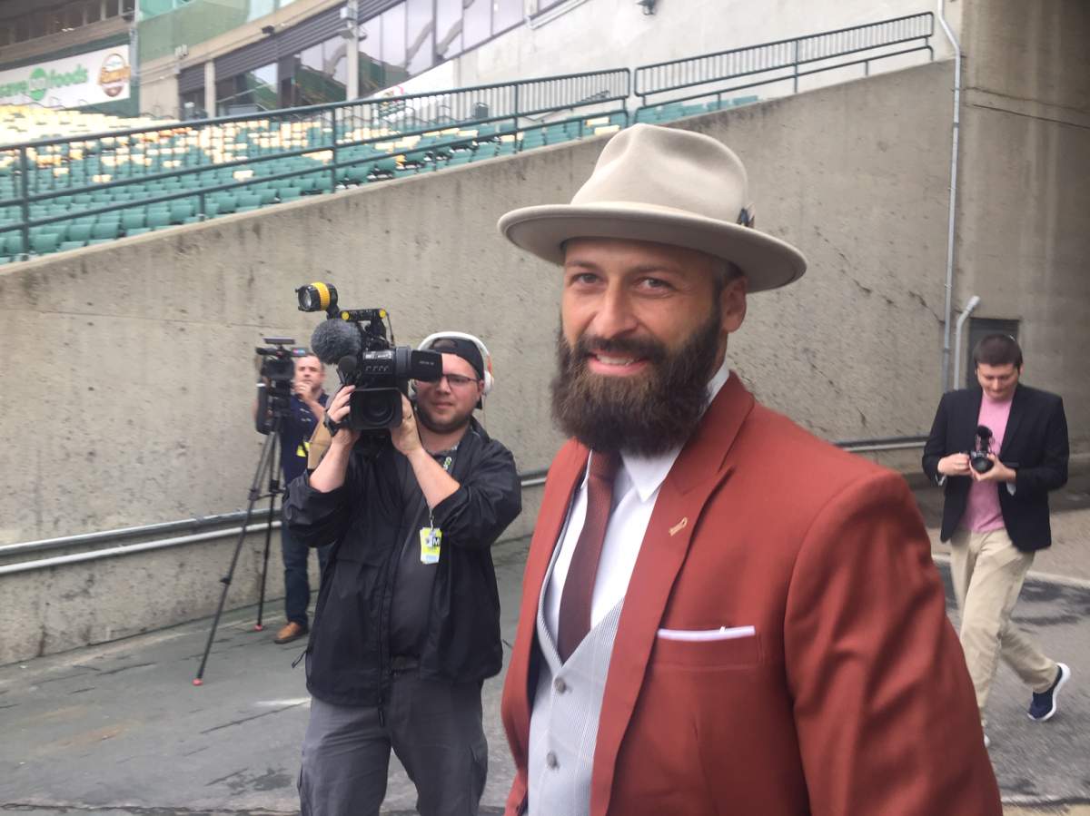 B.C. Lions quarterback Mike Reilly makes his return to The Brick Field at Commonwealth Stadium on Thursday, June 20, 2019. 