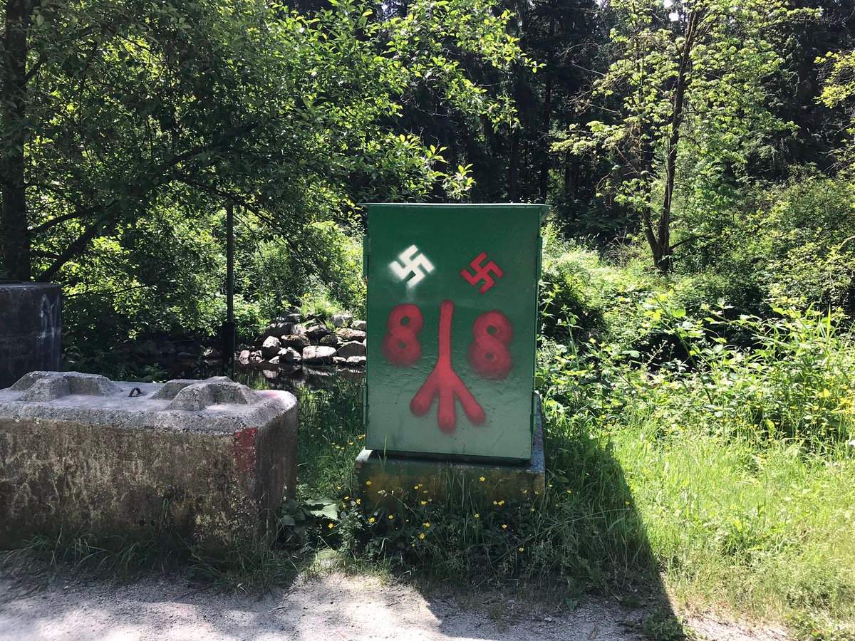 Metro Vancouver said it had deployed staff to remove the graffiti on the Central Valley Greenway trail. 
