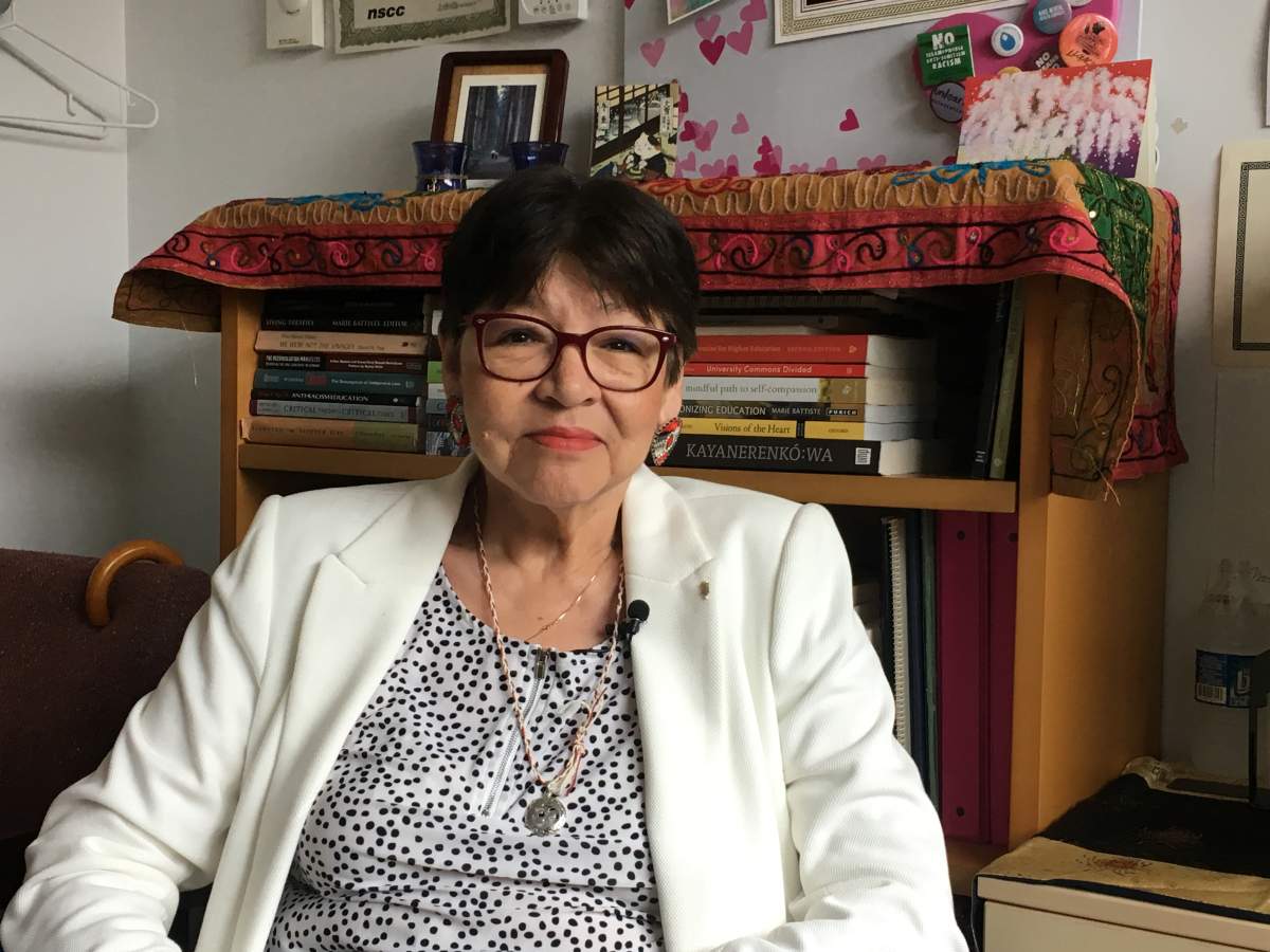Dalhousie Native Studies instructor Patricia Doyle-Bedwell speaks about the significance of National Indigenous Peoples Day from her Halifax office on June 21, 2019.