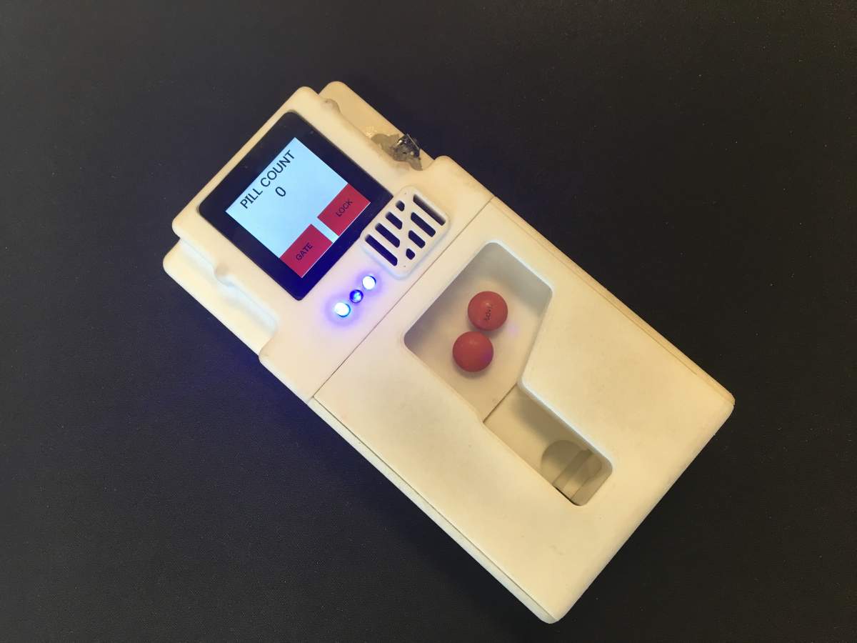 ‘Smart pill dispenser’ prototype.