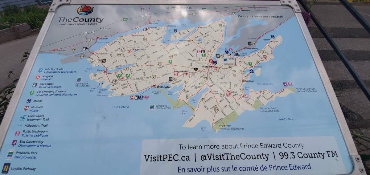 Prince Edward County is known for its 50 or so wineries and quaint villages.