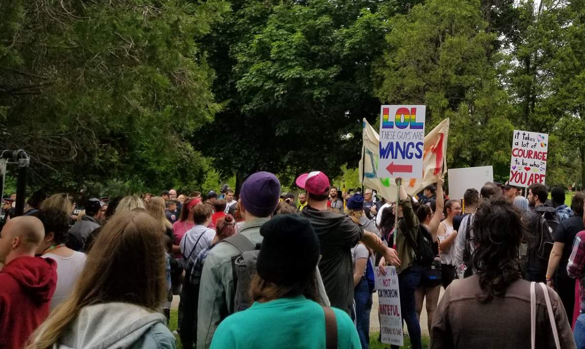 Hamilton Police say they 'escorted' two groups out of Gage Park after a disturbance related to 2019 Pride Hamilton festivities.   
