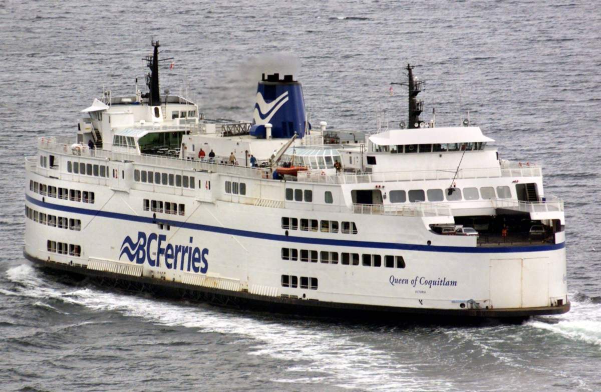 The B.C. ferry Queen of Coquitlam leaves Horseshoe Bay on the 10:30 a.m. sailing to Nanaimo Monday Dec. 8, 2003.