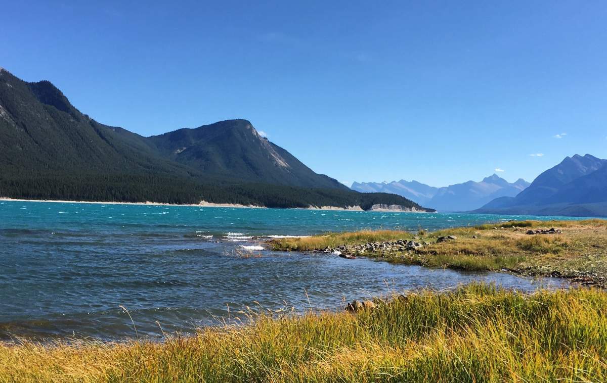 Abraham Lake in central Alberta is shown in August, 2017.