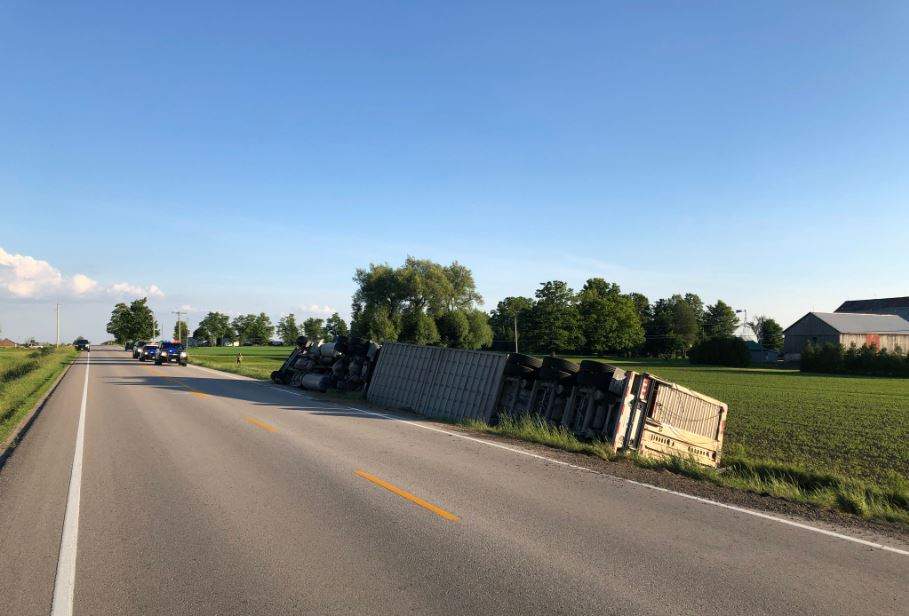 OPP say the driver of the cattle truck was uninjured in the crash.