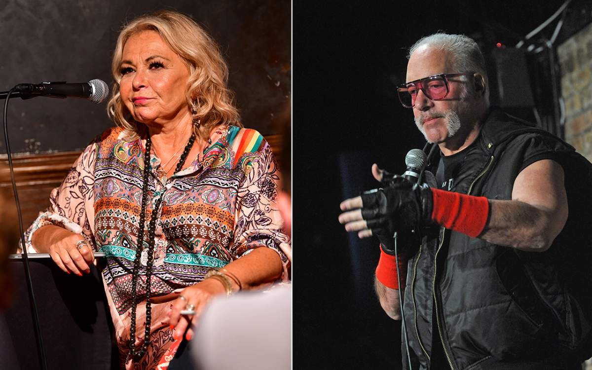 (L-R): Roseanne Barr and Andrew Dice Clay.