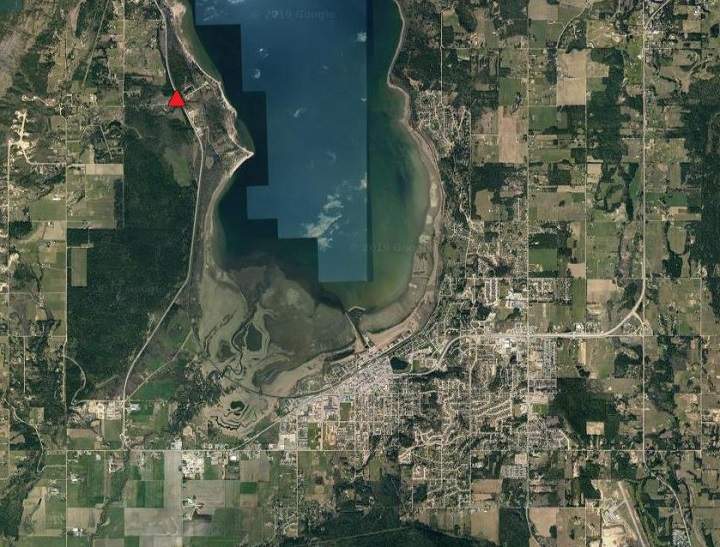 A section of the Trans-Canada Highway near Salmon Arm is closed in both directions because of a vehicle incident.