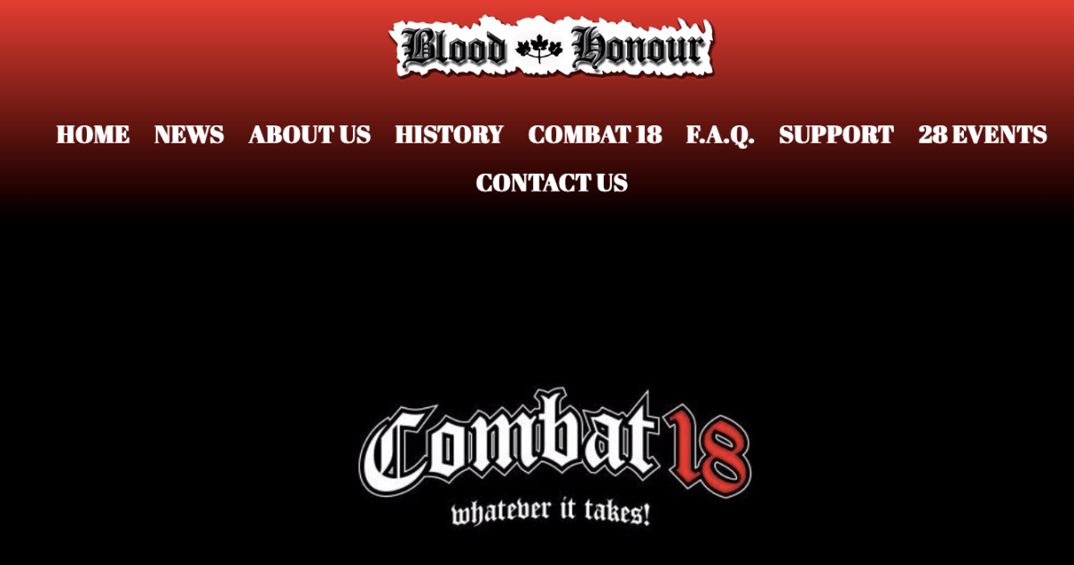 An image from the Blood & Honour website.