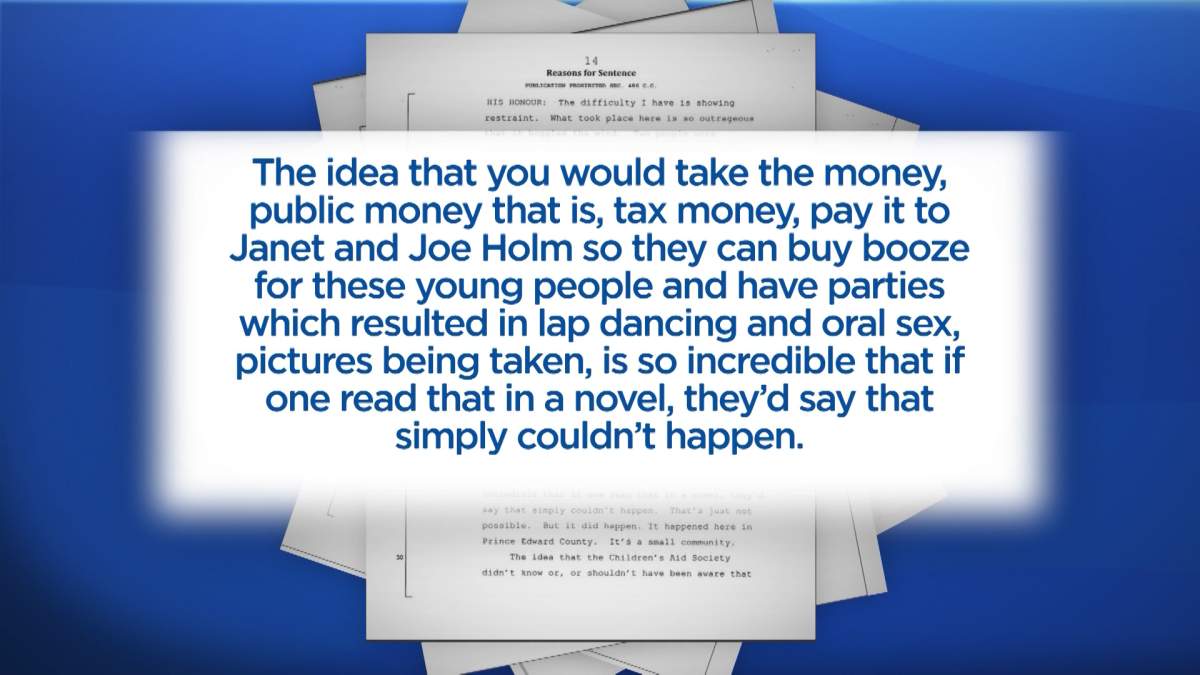 In court documents from Janet and Joe Holm’s sentencing hearing in 2011, Justice Geoffrey Griffin, called the actions of the couple “so incredible that if one read that in a novel, they’d say that simply couldn’t happen.”