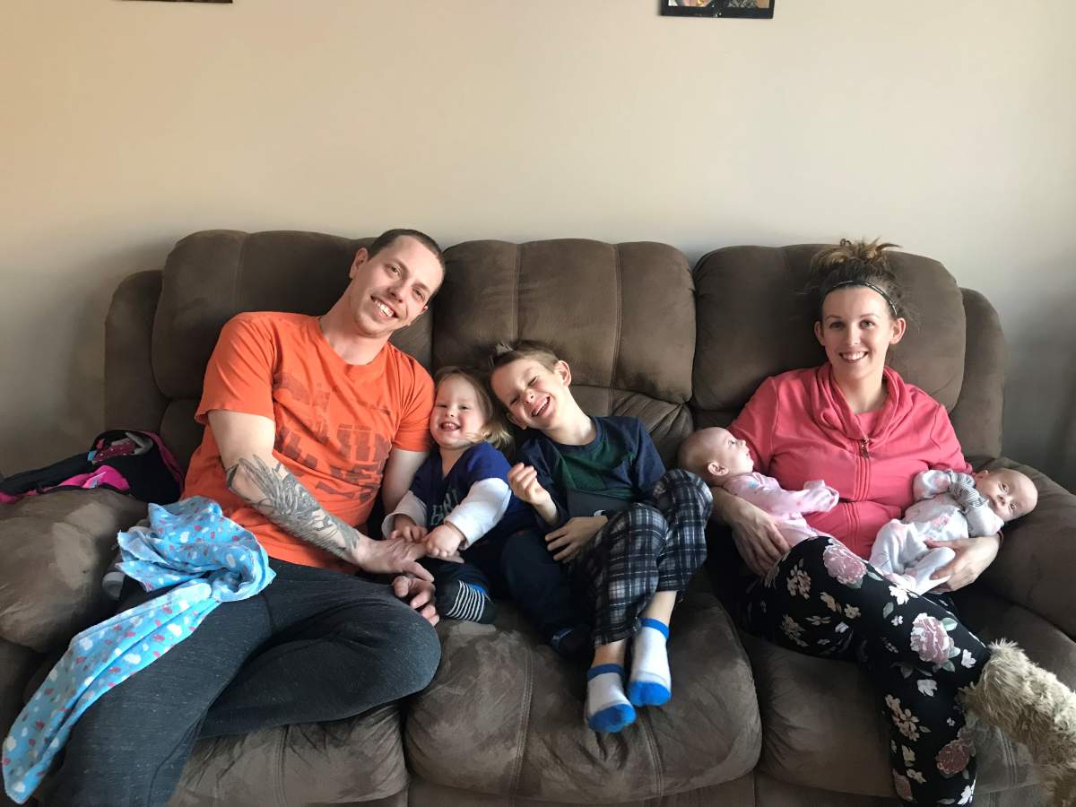 Father of four Tristan Braun shared this photo of his family.