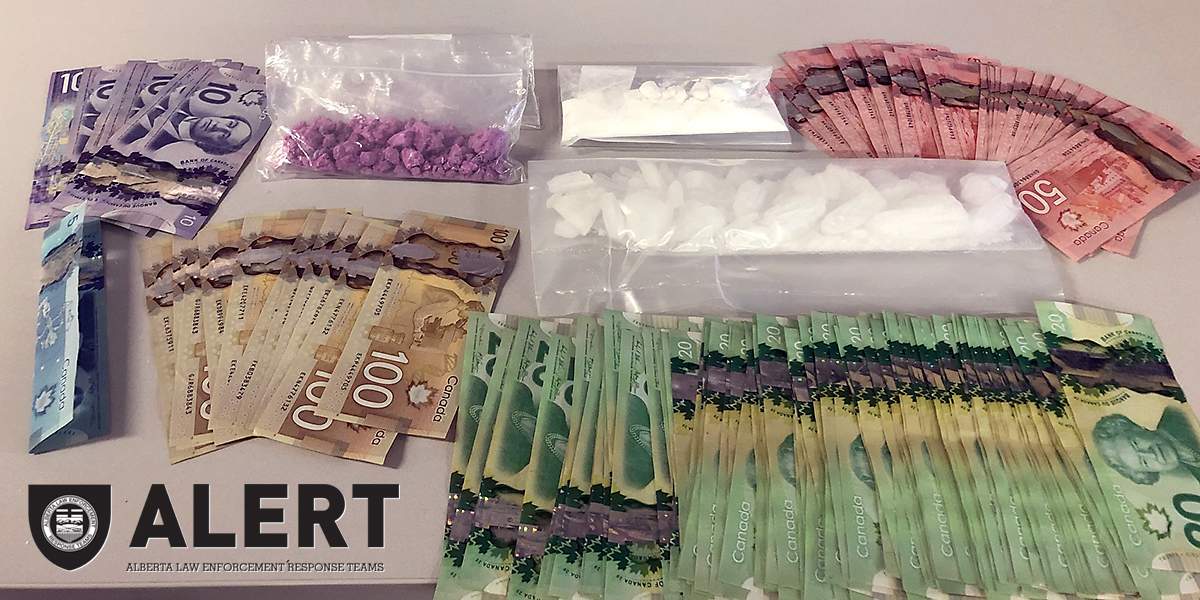 A photo of the drugs and money that resulted from the search warrants executed on July 22, 2019 by ALERT investigators. Theresa Babitzke faces seven drug-related charges.
