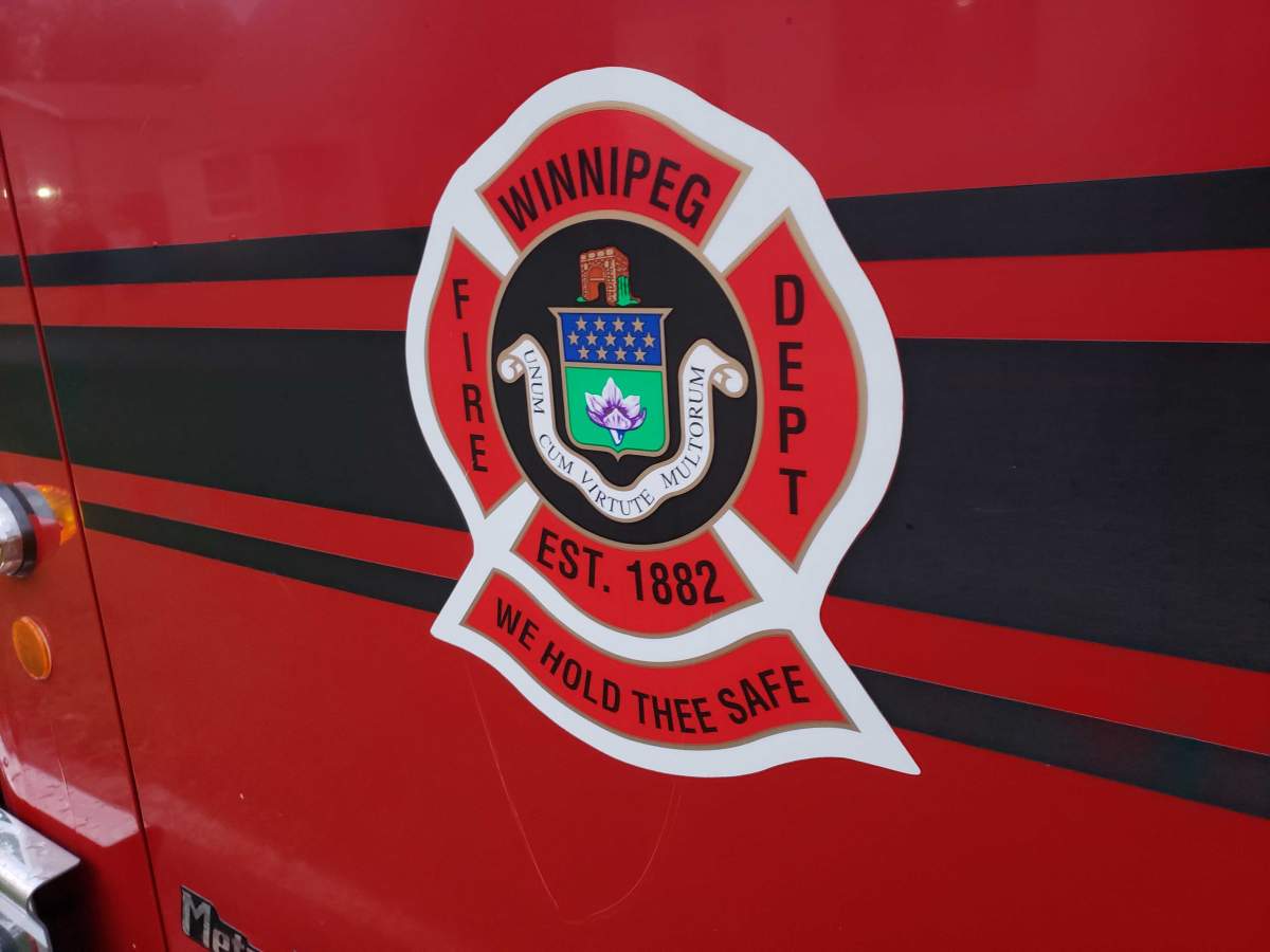 Crest of the Winnipeg fire department.