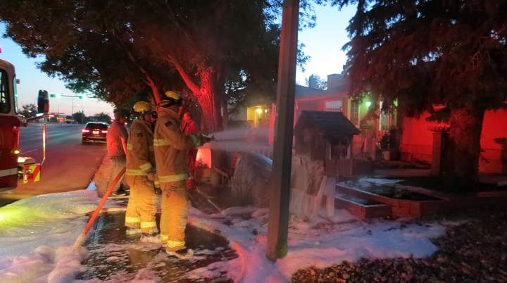 The Regina Fire Department responded to the blaze at about 4 a.m. Monday morning.