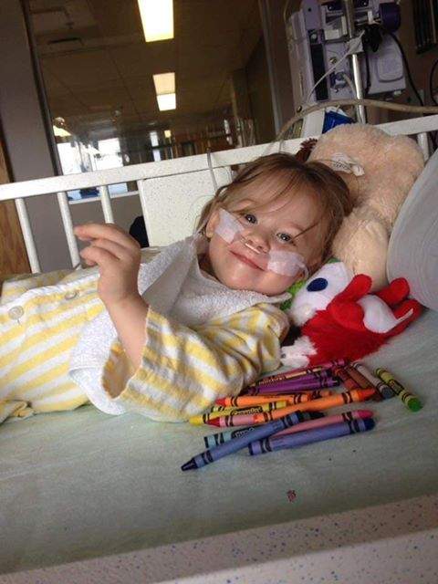 Hailey stayed positive despite long stays in the intensive care unit after her throat was damaged by a plastic eyeball.