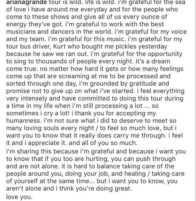 Ariana Grande / Instagram