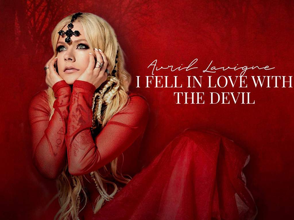 The artwork for Avril Lavigne’s latest single, ‘I Fell in Love with the Devil,’ from her latest album, ‘Head Above Water’ (2019).