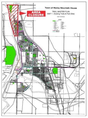 Trails along the North Saskatchewan River are closed as Alberta Fish and Wildlife investigate reports of bear activity.