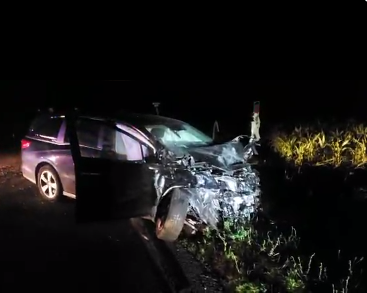 Six people have been taken to hospital, two with severe injuries, following a serious crash southwest of Brantford.