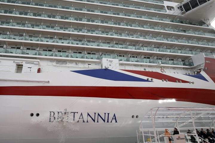 P&O's cruise liner Britannia is shown in this file photo.