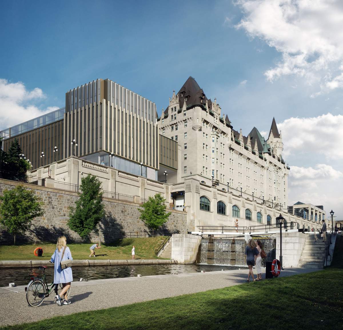 A view of the proposed addition to the Chateau Laurier