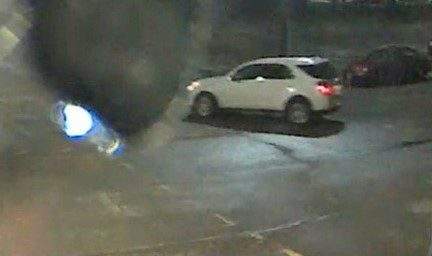 OPP say they've linked this white SUV to two incidents near Prescott on June 29. A tractor-trailer and camper van were both hit by a projectile object that Saturday night, according to provincial police.
