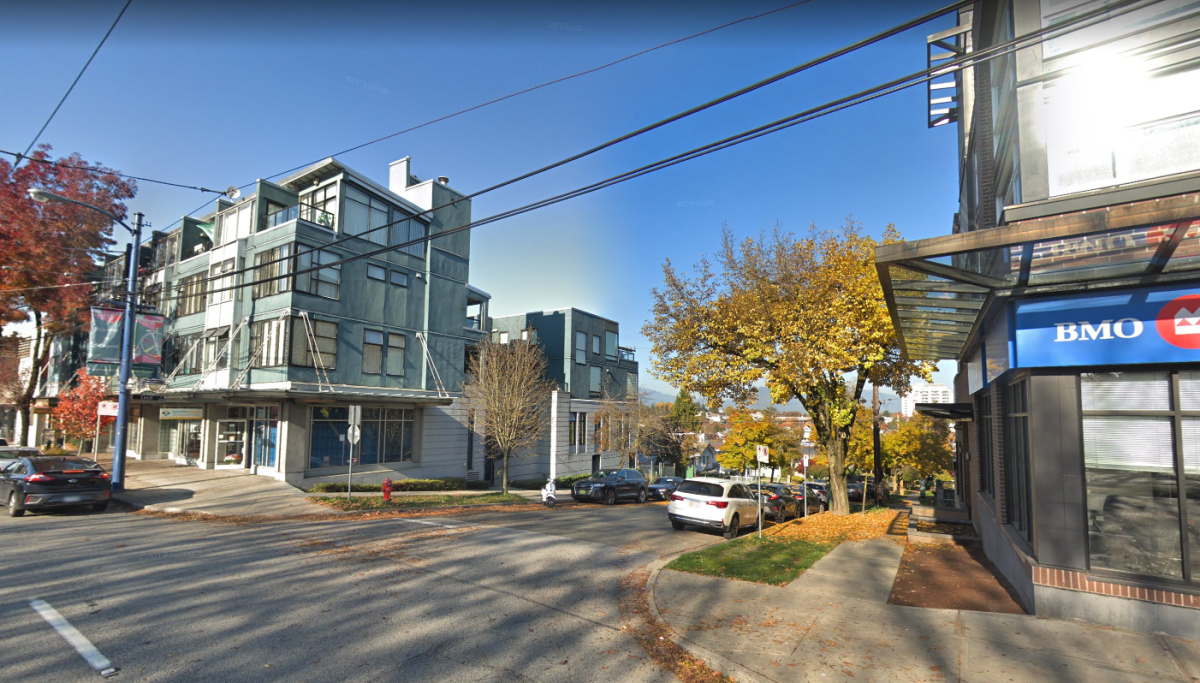 The intersection of Kingsway and Cecil Street. 