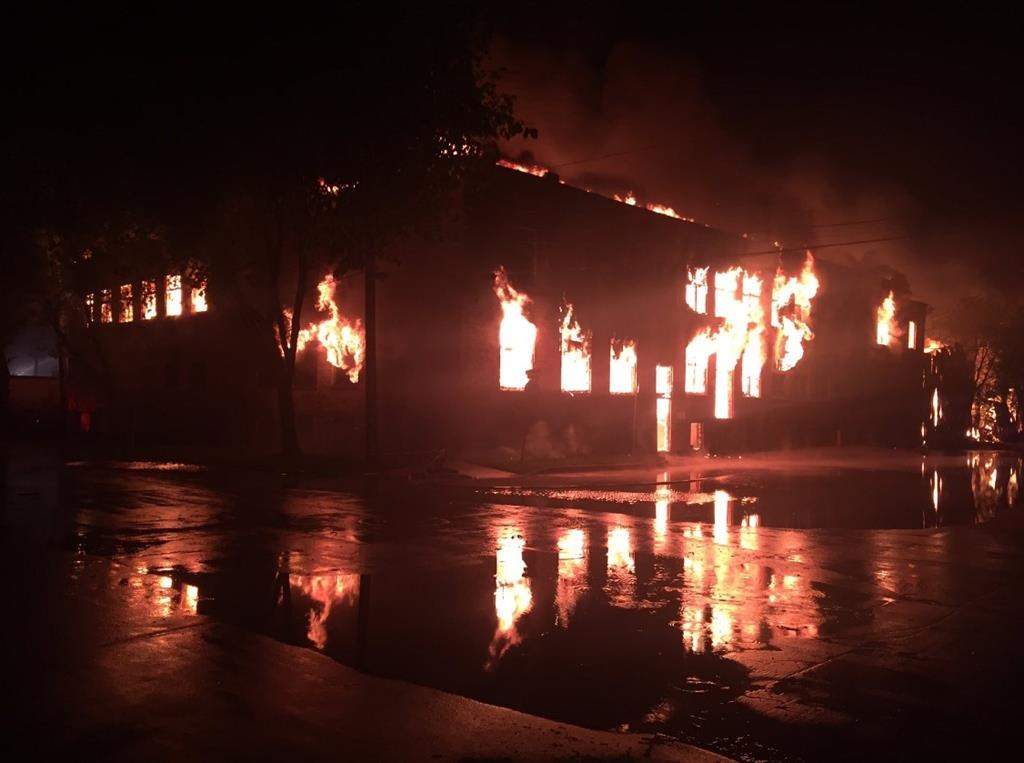 Winnipeg Fire Paramedic Chief John Lane says major incidents like this warehouse fire on July 22, 2019 "severely tax" their resources.