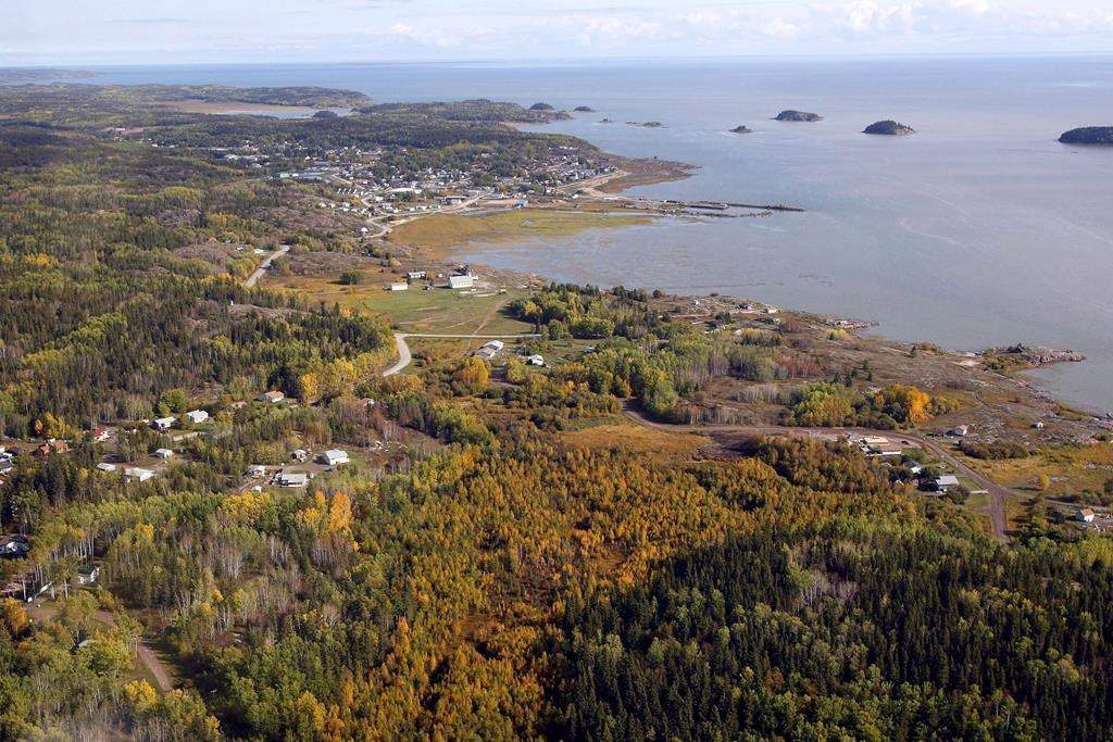 An aerial view of Fort Chipewyan, on the boundary of Wood Buffalo National Park in Alberta, is shown on Sept.19, 2011.