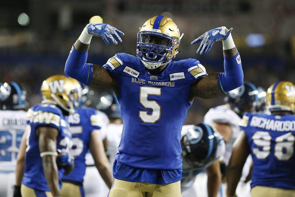 Winnipeg Blue Bombers' Willie Jefferson has re-signed with the team.