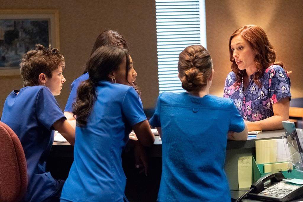 Actor Ashley Bratcher (right) is shown in a scene from the film “Unplanned.” A controversial American anti-abortion film is set to hit Canadian theatres soon, with the distributor bracing for possible protests.