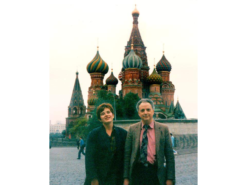 David and Elena Crenna photographed in Moscow in 1995.