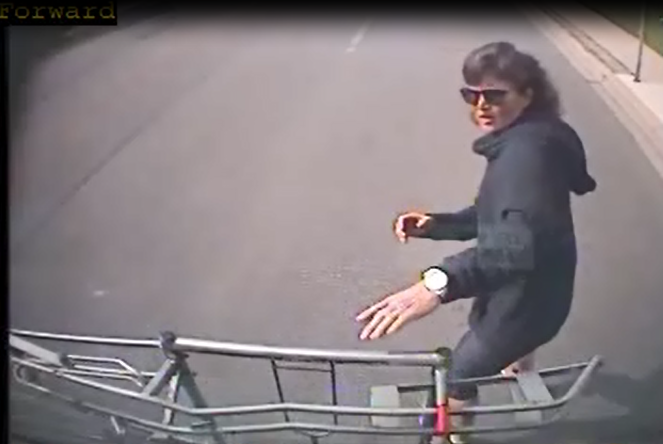 Guelph police say the woman stepped in front of a moving bus, causing the driver to brake suddenly and injure a four-year-old passenger.