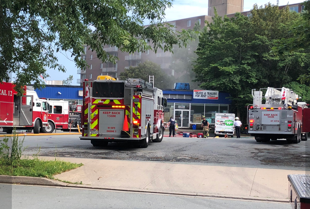 There are some crews remaining on scene to make sure the fire doesn't flare up again.