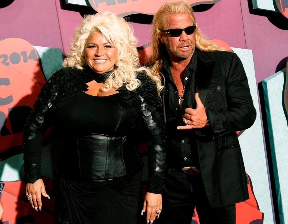 Beth Chapman, left, and Duane Chapman arrive at the CMT Music Awards at Bridgestone Arena, in Nashville, Tenn. (Photo by Wade Payne/Invision/AP, File)