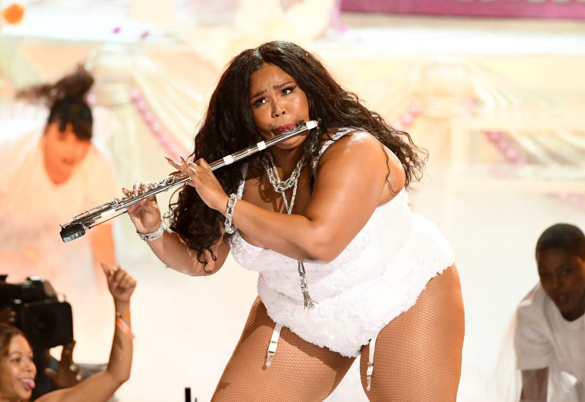 Lizzo performs onstage at the 2019 BET Awards on June 23, 2019 in Los Angeles, Calif. (Photo by Kevin Winter/Getty Images)