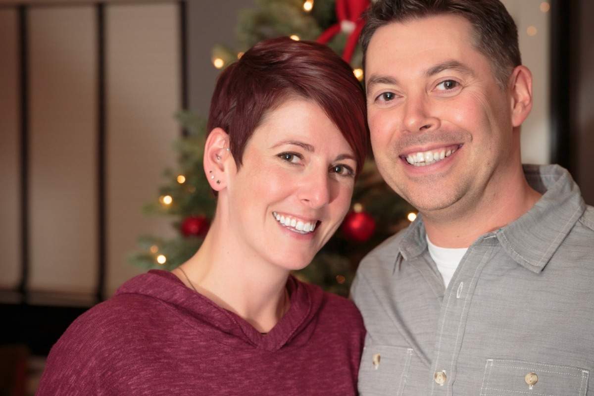 Jenny and Gregg before the diagnosis.