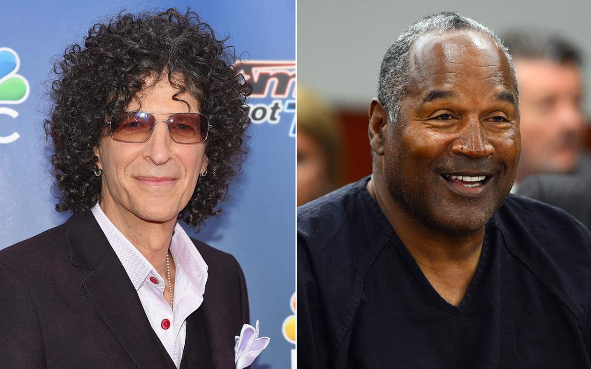 (L-R): Howard Stern and O.J. Simpson.
