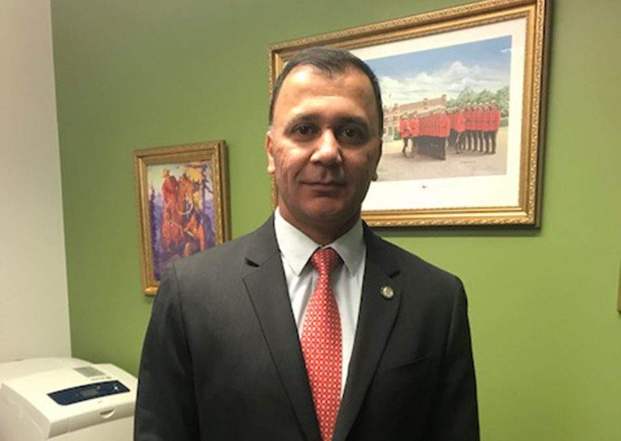 Supt. Dave Chauhan, IHIT's new officer-in-charge, in his office on July 24, 2019.