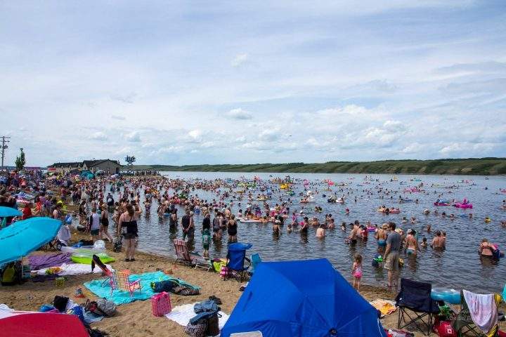 Over 1,600 people were in Little Manitou Lake at once Saturday, July 12.