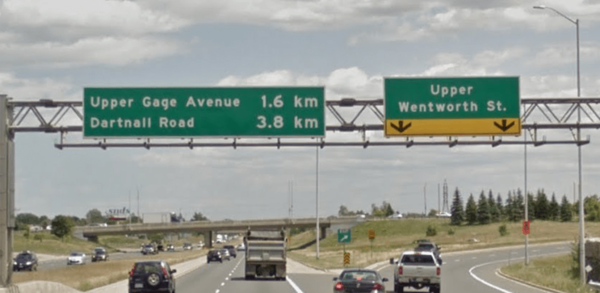 The city conducted rolling closures on the Lincoln Alexander Parkway last month, due to concerns about overhead signs.