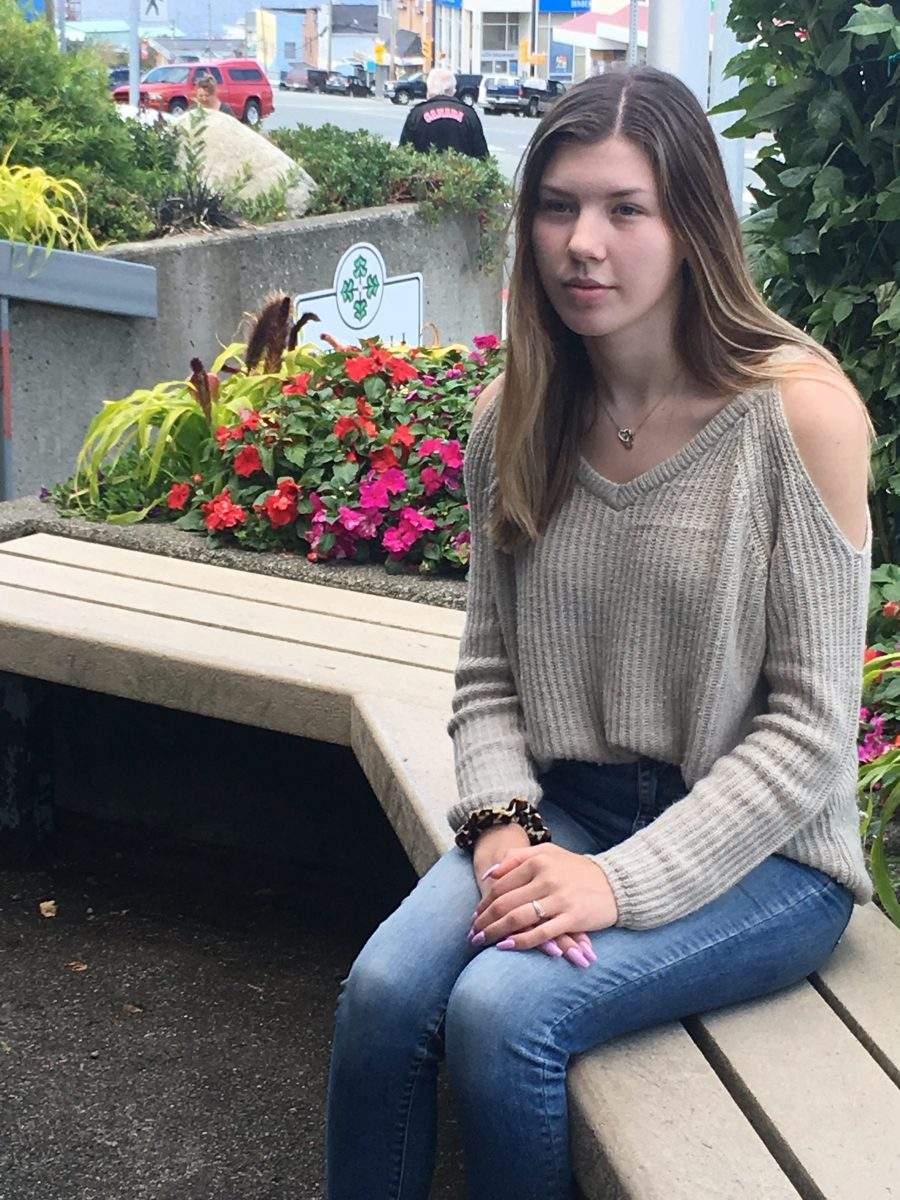 Madison Hempsted, who says she went to high school with northern B.C. murder suspect Bryer Schmegelsky in Port Alberni, B.C.