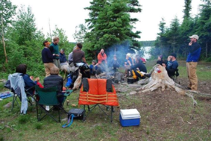 Barker Island on the Churchill River is a popular camping spot.
