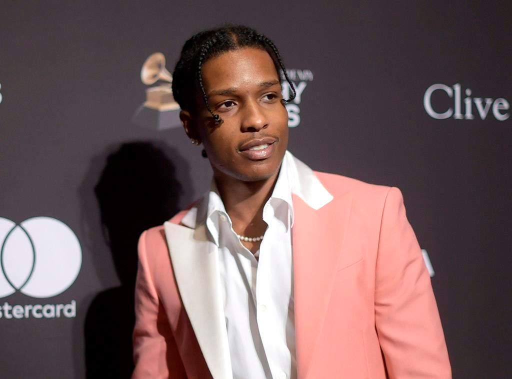 FILE – This Feb. 9, 2019 file photo shows A$AP Rocky at Pre-Grammy Gala And Salute To Industry Icons in Beverly Hills, Calif. Prosecutors in Sweden are dropping the investigation of a man they say was involved in a fight with American rapper A$AP Rocky. The platinum-selling, Grammy-nominated artist whose real name is Rakim Mayers, has been behind bars since early this month as police investigate the fight in Stockholm.(Photo by Richard Shotwell/Invision/AP, File)