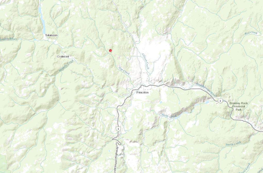 New spot fire ignites near Princeton, B.C. - image