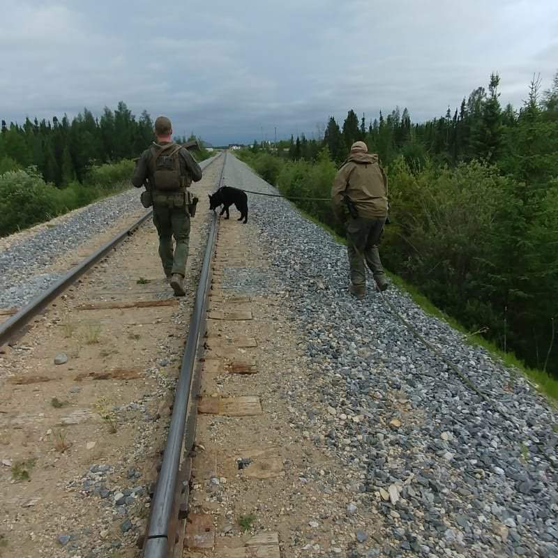 RCMP search the rugged terrain of northern Manitoba for murder suspects Bryer Schmegelsky and Kam McLeod. These photos were provided by the RCMP; it’s unclear which day they were taken.