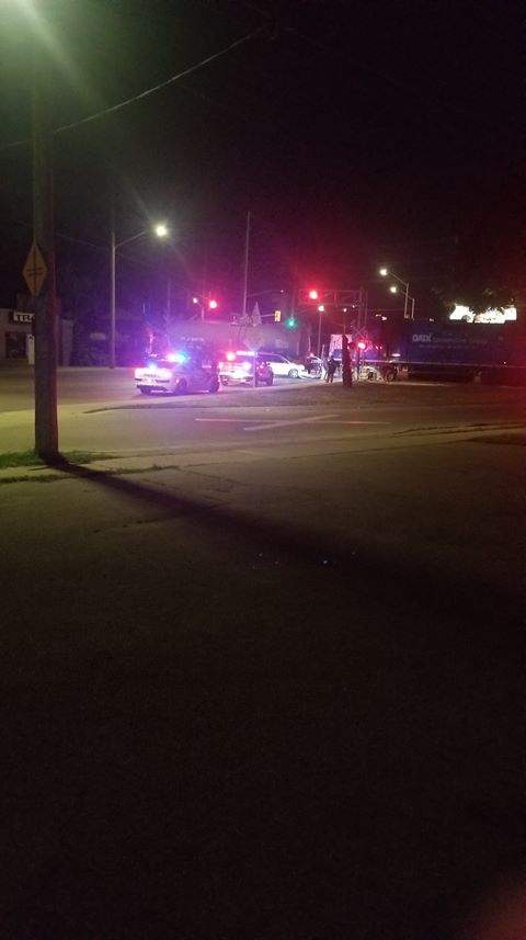 London police responded to the rail crossing at Horton and Maitland Streets after a collision involving a minivan Tuesday morning.
